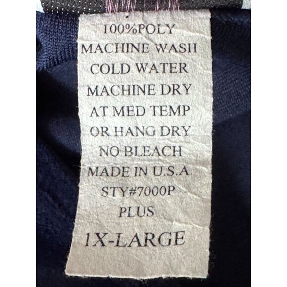 Melissa Molaire 2-Piece Navy Velour Lounge Set 1X Embellished Top & Stretch Pant - Picture 4 of 9